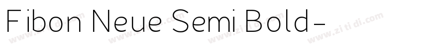 Fibon Neue Semi Bold字体转换